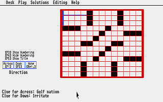 CrosSTword atari screenshot